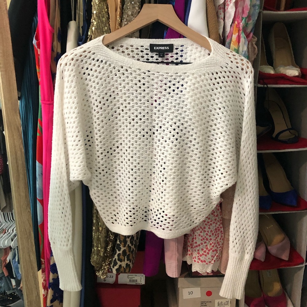 Express Open Stitch Pullover Knit - image 6